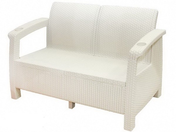 Двухместный диван Yalta Sofa Seаt белый купить в Подольске