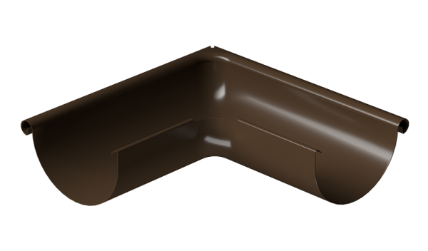 Угол внешний 90° D125 Döcke STAL PREMIUM Каштан, (RAL 8017) купить в Подольске