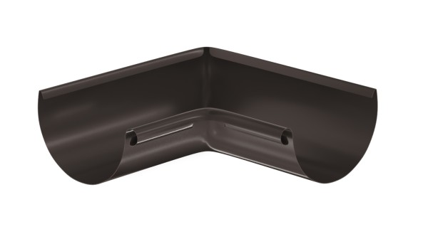 Водосток Aquasistem, система 125x90 - Угол желоба, внутренний 90° RR 32 Тёмно-Коричневый купить в Подольске