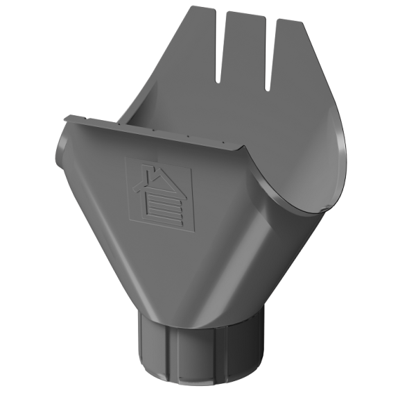 Воронка желоба D125 Döcke STAL PREMIUM Графит, (RAL 7024) купить в Подольске