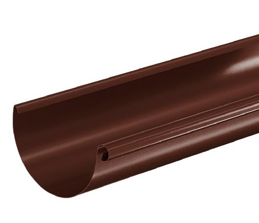 Водосток Aquasistem, система 125x90 - Водосточный желоб 3.00м RAL 8017 Коричневый купить в Подольске