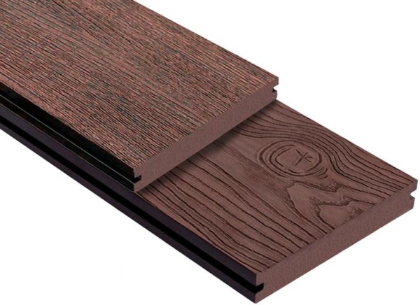 Террасная доска ДПК Outdoor 3D полнотелая STORM/OCEAN BROWN коричневая микс купить в Подольске