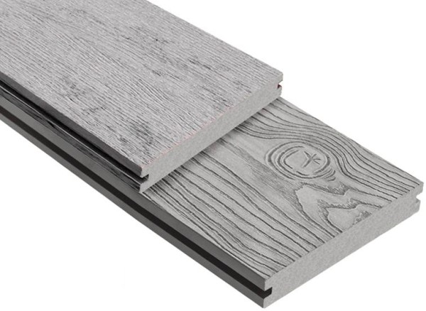 Террасная доска ДПК Outdoor 3D полнотелая STORM/OCEAN GREY серая микс купить в Подольске