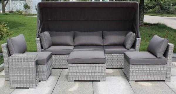 Диван-Трансформер AFINA плетеный из иск. ротанга AFM-320G Grey купить в Подольске