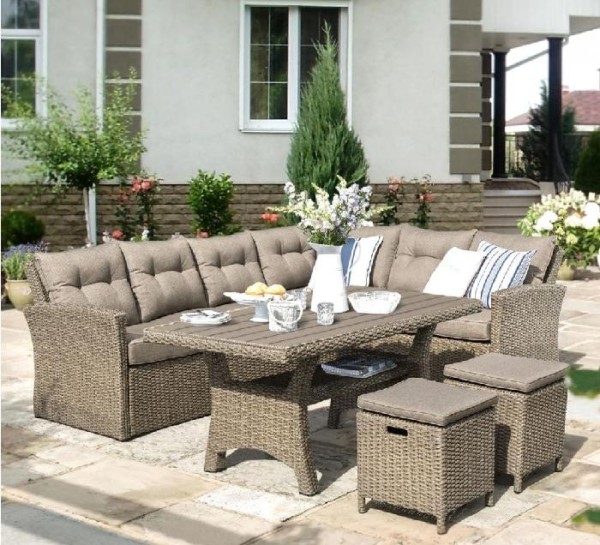 Комплект мебели AFINA плетеной из иск. ротанга AFM-307B Beige купить в Подольске