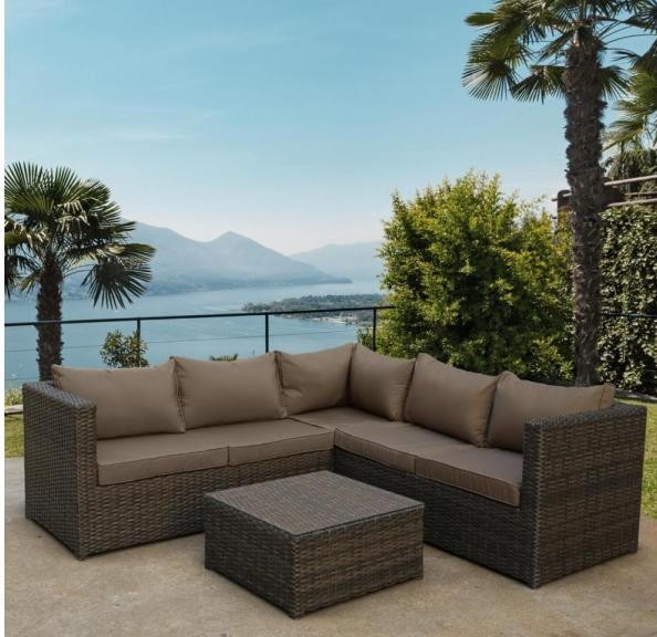 Комплект мебели AFINA плетеной из иск. ротанга YR825A Brown/Beige купить в Подольске