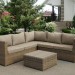 Комплект мебели AFINA плетеной из иск. ротанга YR825B Beige купить в Подольске