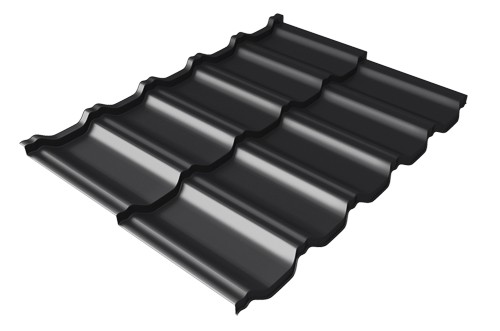 Металлочерепица модульная Квинта Uno Grand Line c 3D резом 0,5 Rooftop Matte RAL 9005 черный купить в Подольске