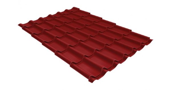 Металлочерепица классик 0,5 Satin RAL 3011 коричнево-красный купить в Подольске