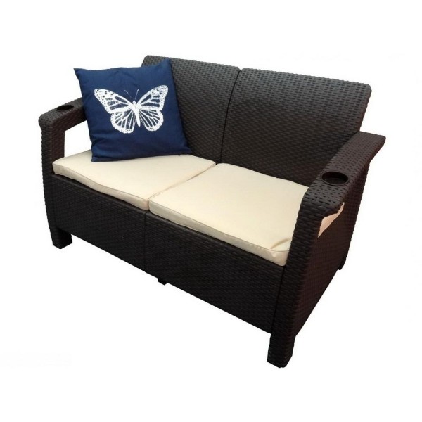 Двухместный диван Yalta Sofa Seаt венге купить в Подольске