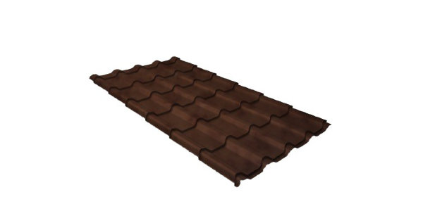 Металлочерепица камея 0,45 Safari Twincolor Brown купить в Подольске