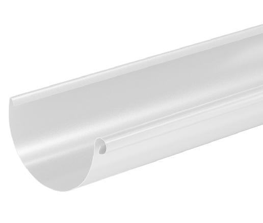 Водосток Aquasistem, система 125x90 - Водосточный желоб 3.00м RAL 9003 Белый купить в Подольске