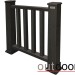 Ограждение из ДПК Outdoor Классик 3D STORM чёрный купить в Подольске