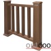 Ограждение из ДПК Outdoor Классик 3D STORM коричневый микс купить в Подольске