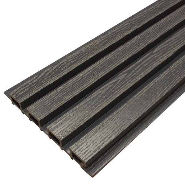 Фасадная доска из ДПК Faynag Wood Рейка Мокрый Асфальт купить в Подольске