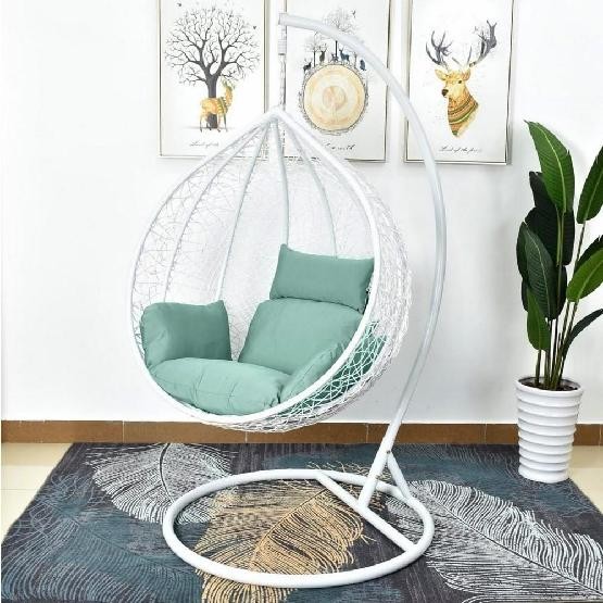 Кресло Подвесное из искусственного ротанга AFM-168A-L White/Green купить в Подольске