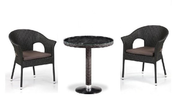 Комплект плетеной мебели AFINA из иск. ротанга T601/Y79A-W53 Brown 2Pcs купить в Подольске