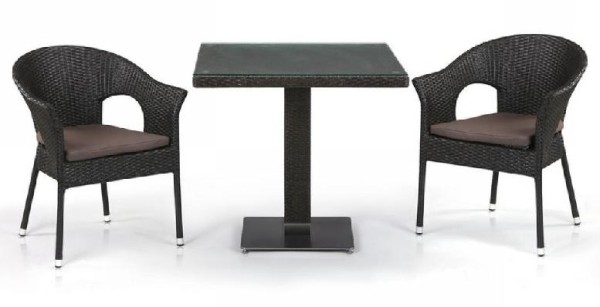 Комплект плетеной мебели AFINA из иск. ротанга T605SWT/Y79A-W53 Brown 2Pcs купить в Подольске