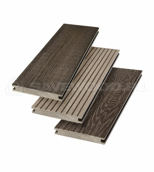 Террасная доска SW Fraxinus (R) полнотелая «SaveWood» Темно-коричневый купить в Подольске
