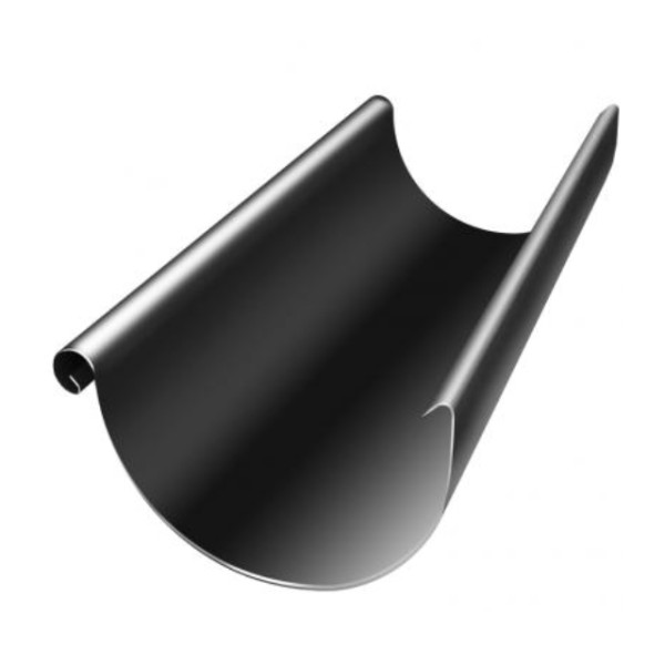 Водосток Grand Line 125x90 – Желоб 3м RAL 9005 купить в Подольске