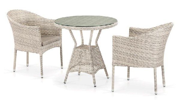 Комплект плетеной мебели AFINA из иск. ротанга T705ANT/Y350-W85 Latte 2Pcs купить в Подольске