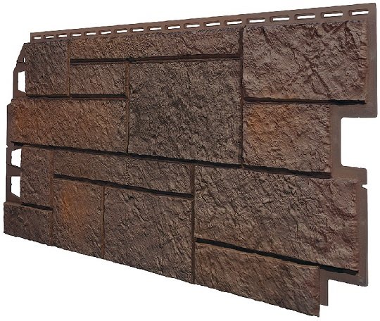 Фасадная панель VOX Sandstone (Сандстоун) темно коричневый купить в Подольске