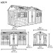Сарай пластиковый LifeTime 15x8 DD купить в Подольске