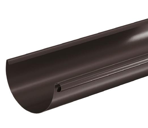 Водосток Aquasistem, система 150/100 - Водосточный желоб 3.00м RR 32 Тёмно Коричневый купить в Подольске