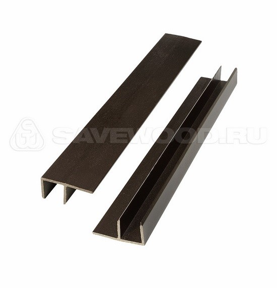 F-профиль ДПК Savewood – Тёмно-коричневый купить в Подольске