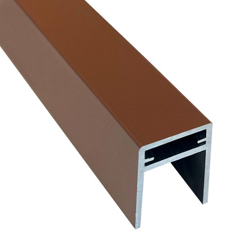 П-профиль Алюминиевый EasyDecking 35x25 Коричневый купить в Подольске