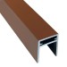 П-профиль Алюминиевый EasyDecking 35x25 Коричневый купить в Подольске