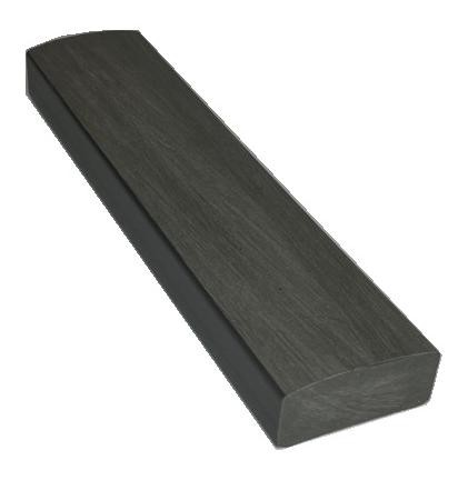 Лавочный брус Ecodecking Некст полнотелый брашированный 70х35 графит купить в Подольске