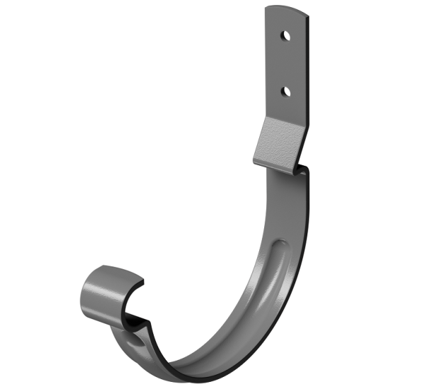 Карнизный крюк короткий (гнутый) D125 Döcke STAL PREMIUM Графит, (RAL 7024) купить в Подольске
