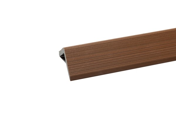 Уголок торцевой Ecodecking Скай коэкструзия 45х45х3000 Тик купить в Подольске